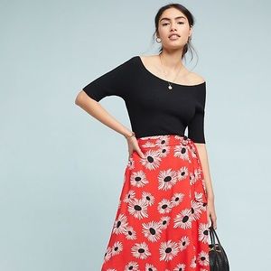 Anthropologie Colloquial Wrap Skirt